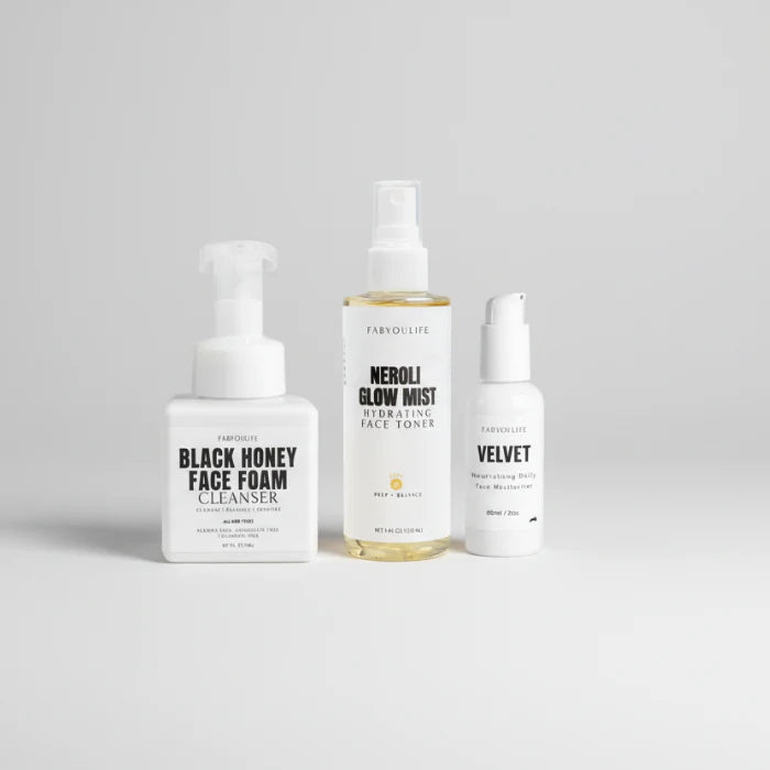 Fab Face Essentials Bundle | Easy 3-Step Face Ritual: Cleanse, Tone, Moisturize